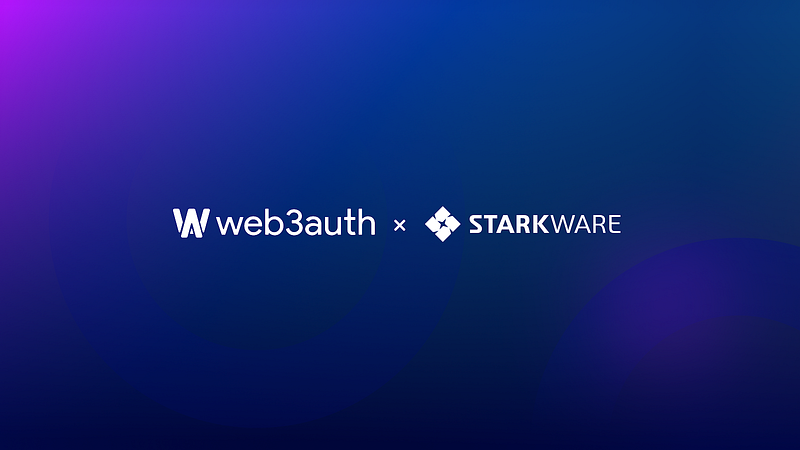 Web3Auth and StarkWare Announce Strategic Partnership