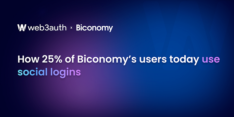 What went behind: 25% of Biconomy’s users today use social logins
