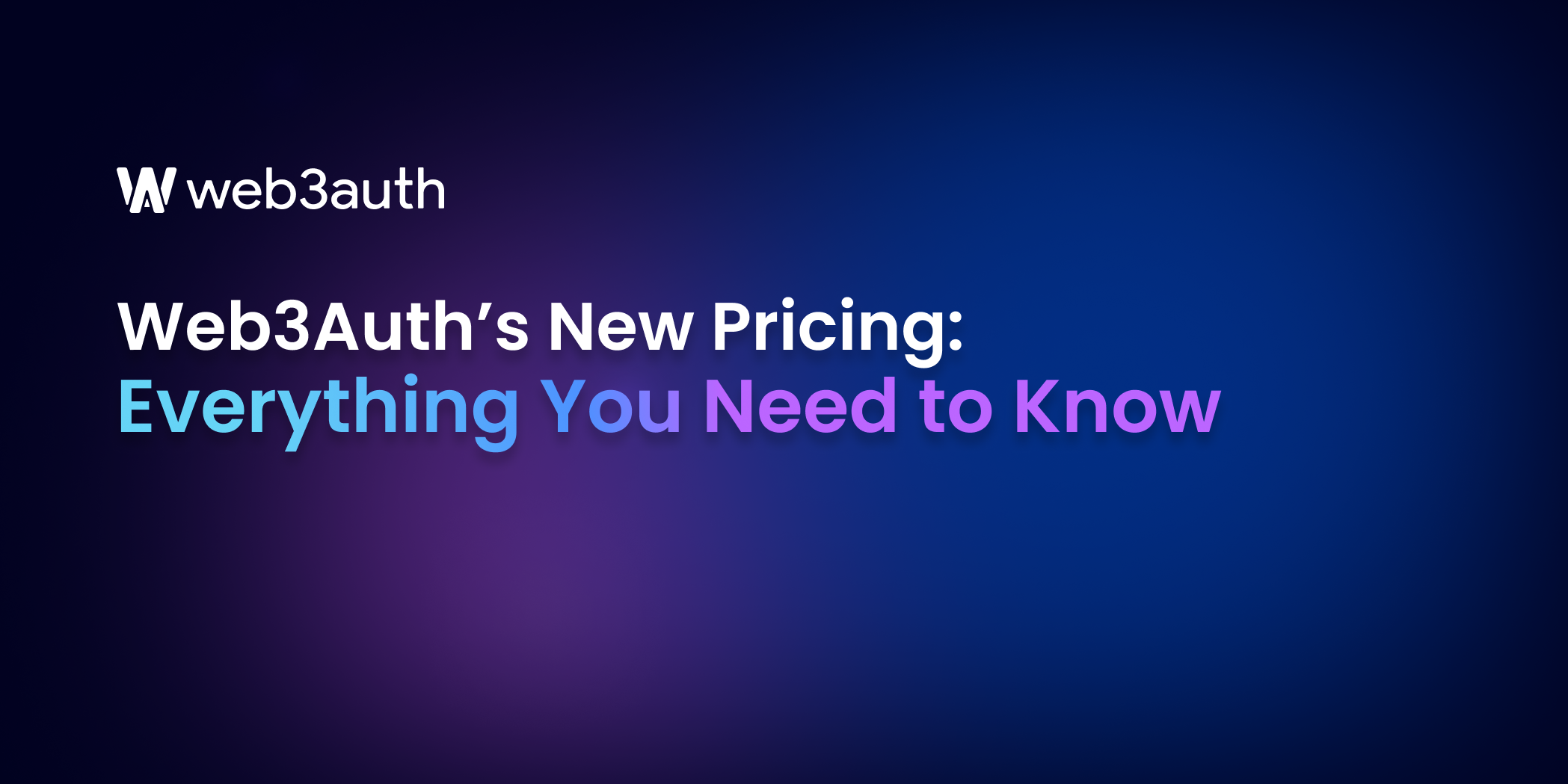Web3Auth's New Pricing: Everything You Need to Know