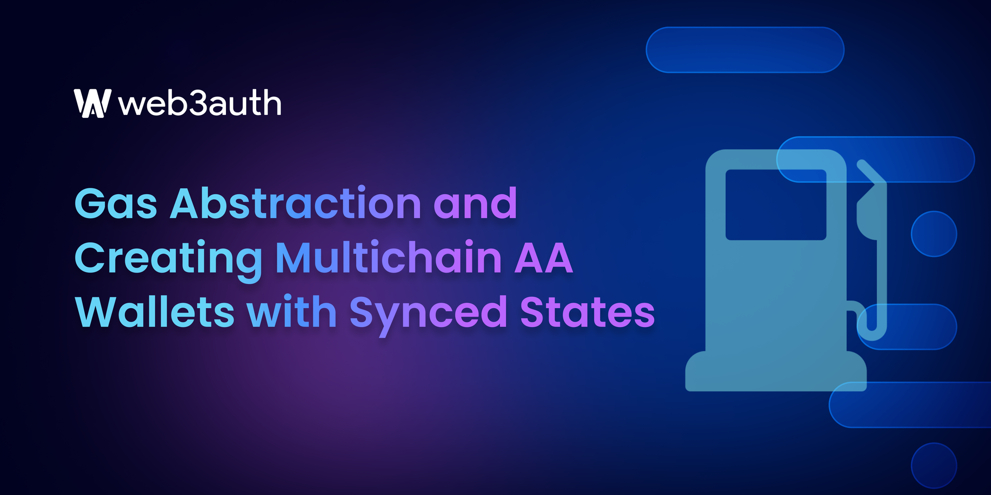 Gas Abstraction and Creating Multichain AA Wallets with Synced States